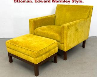 Lot 766 Dunbar Style Lounge Chair and Ottoman. Edward Wormley Style. 