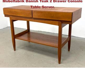 Lot 934 xxx Ib Kofod Larsen for Faarup Mobelfabrik Danish Teak 2 Drawer Console Table Server. 