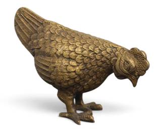 Solid Brass Chicken