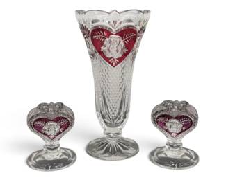 Enesco Lead Crystal Vase