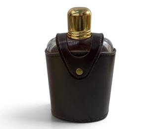 Swank Brass Flask