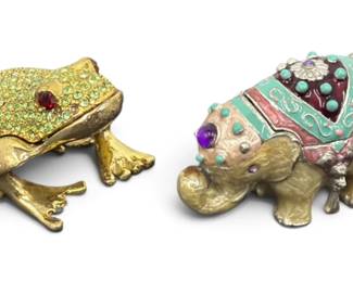 enameled trinket boxes
