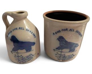 Two 1992 NCA National Specialty Newfoundland Stoneware Pots