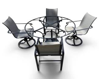 Metal Outdoor Table NO TOP Chairs
