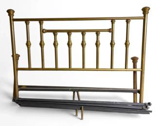 Brass QueenSize Bed Frame Headboard, Footboard, Rails
