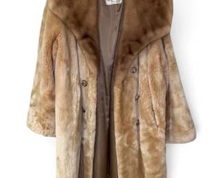 Vintage A.J. Ugent Sheared Beaver Fur Coat