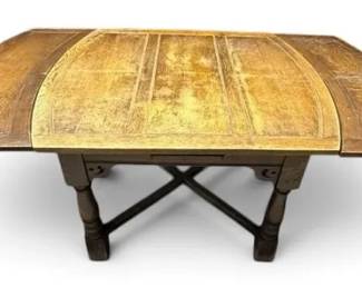 Solid Wood Antique Table w Leaves