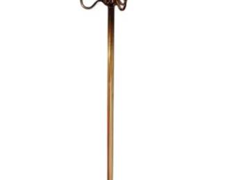 Cream Gold Candlestick Style Floor Lamp