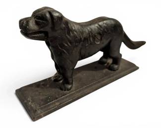 Antique Cast Iron Dog Nutcracker on Base