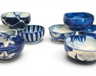 HandPainted 3 Sauce Bowls From Japan
