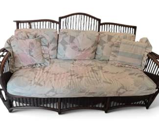 Vintage Ficks Reed Rattan Wicker Sofa