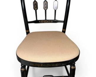 Hitchcock Style Painted Wood Chair