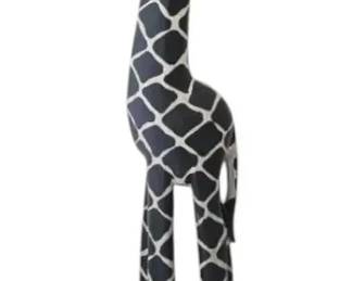 HandCarved Wooden Giraffe Floor Statue 60