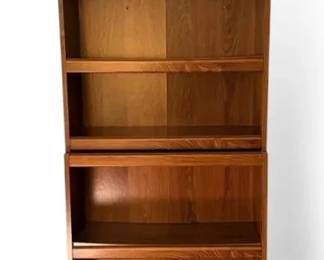 Two Piece Wooden Bookshelves