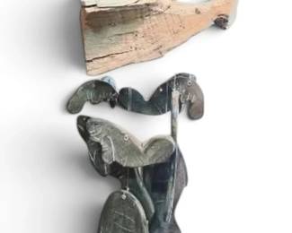 Art Pottery Manatee Wind Chime 39 Long