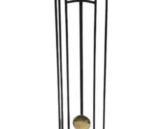 Sligh Black Metal Floor Clock