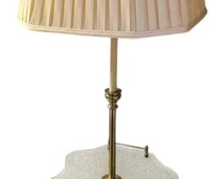 MidCentury Brass Glass Floor Lamp