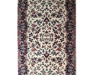 Floral Ivory PersianStyle Rug 5 x 3 ft