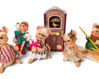 Annalee Christmas Dolls The Thimble Booth Mouse More