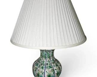 Vintage Porcelain Floral Lamp