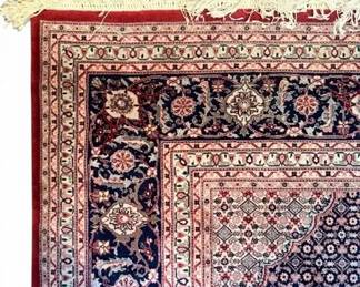 PersianStyle Rug w Red, Cream, Navy Floral Design
