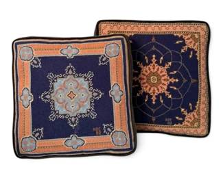Needlepoint Mandala Throw Pillows
