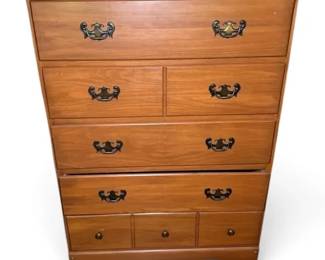 Wood 5 Drawer Dresser 45 Tall