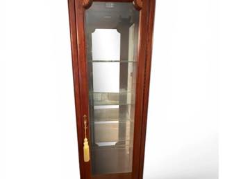 Jasper Cabinet w Glass Shelving Lighting
