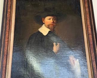 Dutchman with Hat ~ Flemish School Late 17th c. (36"X48")