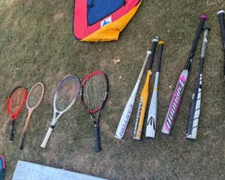 Baseball Bats, tennis 