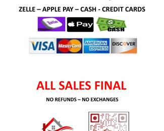 We accept many forms of payment 