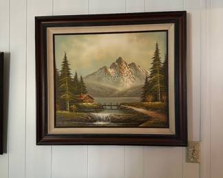 vintage oil painting by artist H. Foster
