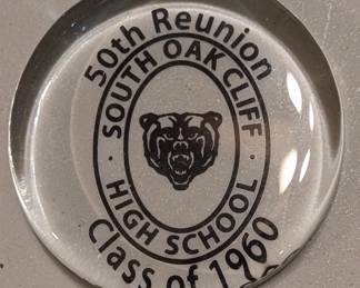 SOC, South Oak Cliff 50th Reunion paperweight