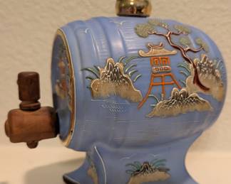 Vintage Japan Moriage Moriyama Sake Decanter