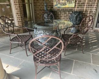 Chippendale Garden Dining Chairs by Richard Frinier