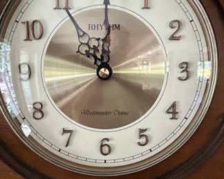 Rhythm WSM Remington II Traditional Wooden Chiming  Musical Tambour Mantel Clock second image