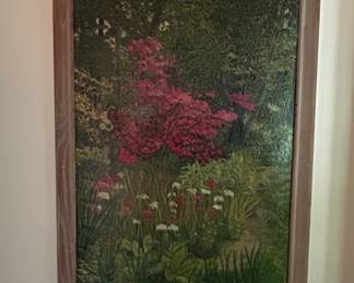 Edward Potts Garden Landscape Oil Painting