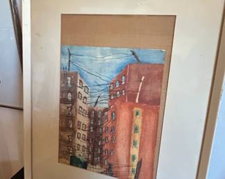 Original Urban Landscape Watercolor Painting