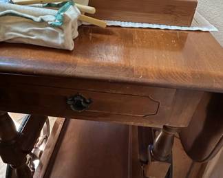 Vintage Kling Colonial Drop Leaf Bar Cart third image