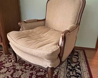 Vintage Louis XV Style Bergere Armchair fourth image