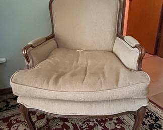 Vintage Louis XV Style Bergere Armchair
