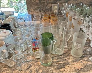 Assorted Mixed Mugs and Glassware Collection third image