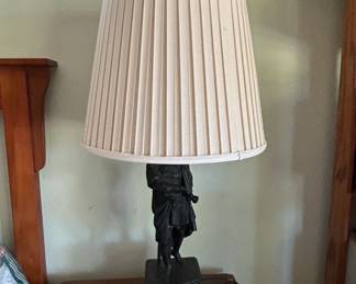 Vintage Figural Table Lamp  Cavalier