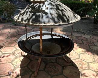 Vintage Metal DomeTop Outdoor Fire Pit