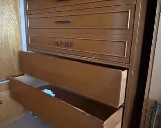 MidCentury Modern Drawer Highboy Dresser by Dixie third image
