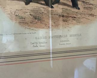 Garde Nationale Mobile Military Uniform Lithograph third image