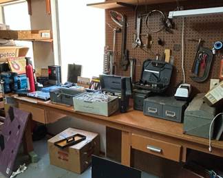 Vintage Stanley inch Hand Saw and Workshop Assortment second image