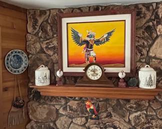 Hopi Eagle Dancer Oil Painting by Dirk Schneider