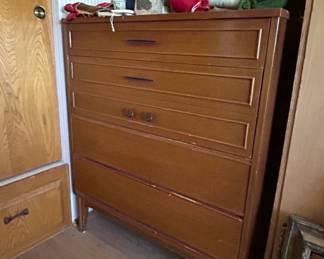 MidCentury Modern Drawer Highboy Dresser by Dixie