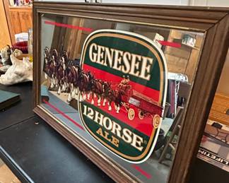 Vintage Genesee Horse Ale Bar Mirror fourth image